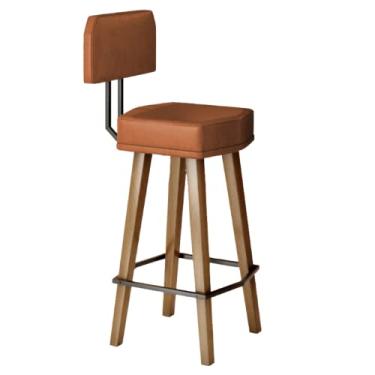 Imagem de Banqueta Alta para Balcão de Cozinha Área Gourmet (80CM DO ASSENTO AO CHÃO, CAFÉ COM LEITE)