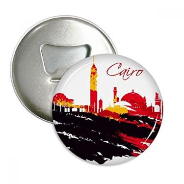 Imagem de Padrão Egito Morden City, Padrão Muçulmano, Abridor de Mamadeira, Pinos Ímãs de Geladeira, Botão, Presente 3 Peças