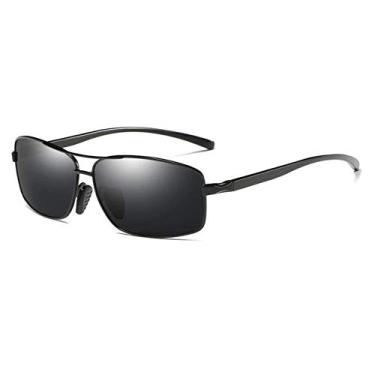 Imagem de Óculos De Sol Masculino Quadrado Proteção UV400 Polarizado Esportivo N2458