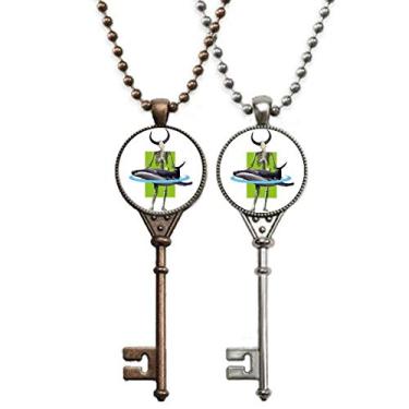 Imagem de OFFbb-USA Colar com cabeça de touro, baleia, chaveiro, pingente, joias, decoração de casais