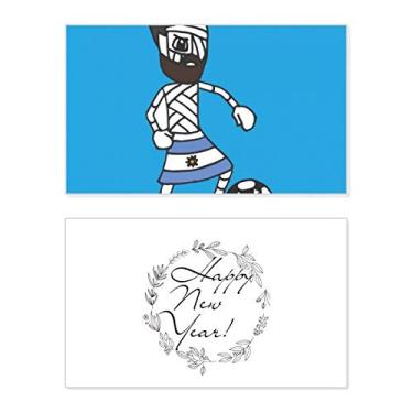 Imagem de Cartão de felicitações Argentina Mummy Football Sports Ano Novo Festival Bless Message Present