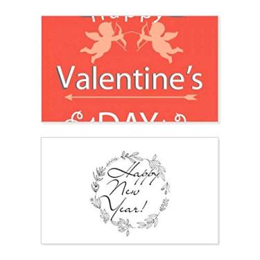 Imagem de Happy Valentine's Day Angels Love New Year Festival Greeting Card Bless Message Gift