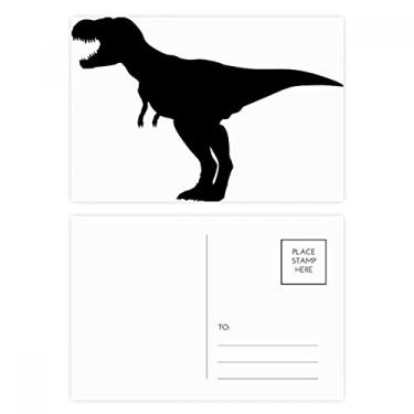 Imagem de Cartão postal Dinosaur Bones Bone Roar conjunto de cartões postais de aniversário para enviar cartões de agradecimento