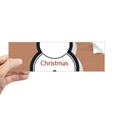 Imagem de DIYthinker Adesivo de Natal boneco de neve adesivo retangular para janela de notebook