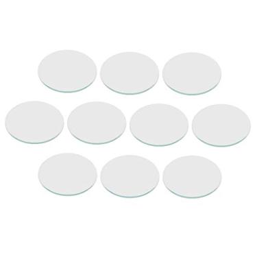 Imagem de Bonarty 10 peças de reposição de relógio de vidro mineral plano de 1 mm de espessura – 33 mm