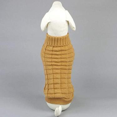 Imagem de Suéter para cachorro grande, pequeno, fofo, de malha, para uso ao ar livre, quente, para filhotes, suéter, roupas