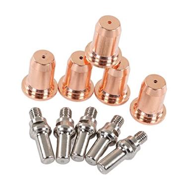 Imagem de Acessório de Pistola de Solda 10 Peças, Eletrodo de Soldador MIG de Cobre Com Bocal de Corte MAG de 1,1 Mm / 0,04 pol., para Pistola de Solda PT60