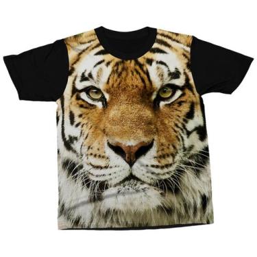 Imagem de Camiseta Tigre Animal Selvagem Camisa Estampada - Darkwood