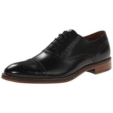 Imagem de Johnston & Murphy Sapato masculino Conard Cap Toe Oxford, preto, 44, Preto, 45