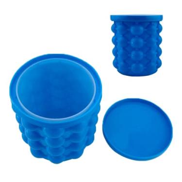 Imagem de Balde/Forma de Gelo Plastico 14X12,7CM Azul - 143357