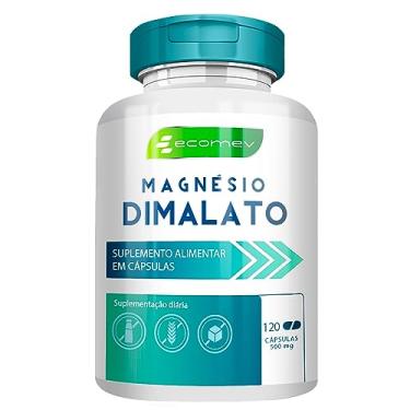 Imagem de 1Un Magnesio Dimalato 100% Puro 120Cáps Importado Maxima Absorção Ecomev