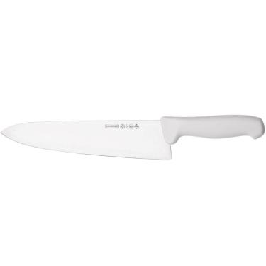 Imagem de Faca Mundial para Açougueiro de Carne 10` Masterline em Aço Inox Cabo Plástico Branco