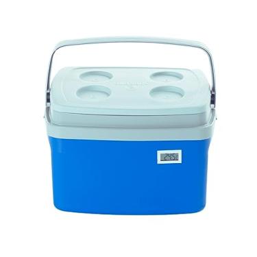Imagem de Caixa Térmica Cooler 12 litros com termômetro digital e certificado de calibração transporte de vacina medicamentos alimentos e bebidas.