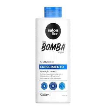 Imagem de Salon Line, Shampoo, SOS Bomba, Crescimento, Reparação e Força - Todos os Tipos de Cabelos, 500 ml