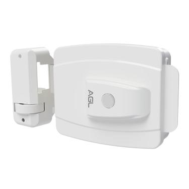 Imagem de Fechadura mini AGL 42mm interna simples 12v botão branco AGL