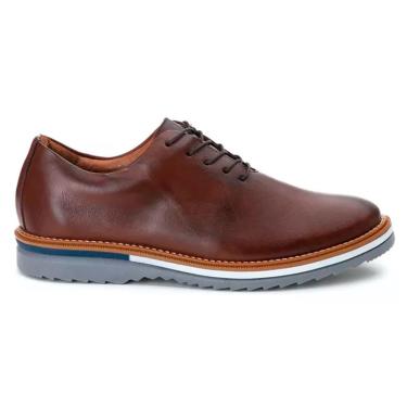 Imagem de Sapato Oxford Casual de Luxo Premium Tratorado Couro Classic