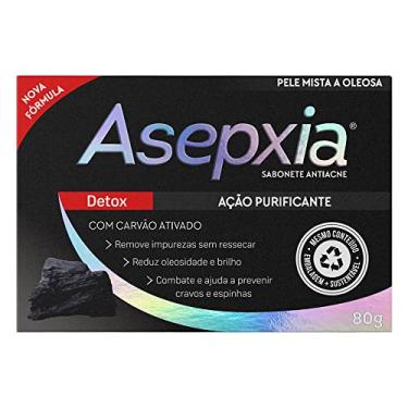 Imagem de Asepxia - Sabonete Barra Facial Detox, Ação Purificante, 80g, Limpeza de pele profunda