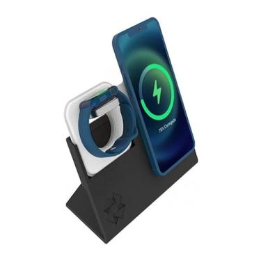 Imagem de Suporte Stand de Mesa Compatível com Carregador Magnético Magsafe Charger Duo Original para Iphone e Apple Watch - ARTBOX3D