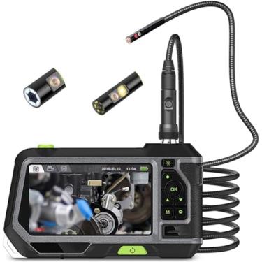 Imagem de Câmera de inspeção de câmera de boroscópio digital 5.0 "1280P HD tela LCD boroscópio à prova d'água com 6 luzes LED, 3m