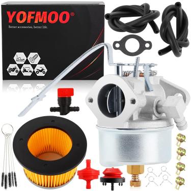 Imagem de Carburador Yingshop + Filtro de ar 30604 30727 Kit Compatível com Tecumseh 631921 631070 631070A 631074 631245 631820 632284 H25 H30 H35 H40 Carb Chipper Shredder Tiller Generator Snowblower