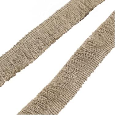 Imagem de Franja de poliéster de 25 metros, acabamento de franja de borla de 2,5 cm de largura, fita decorativa de renda boho acabamento de borda de tecido para meninas roupas cortina vestido saia bolsa costura