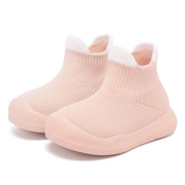 Imagem de Sapatos para bebês, meninas, meninos, meias com aderência, primeiros andadores, chinelo infantil antiderrapante, Shh, 0-9 meses