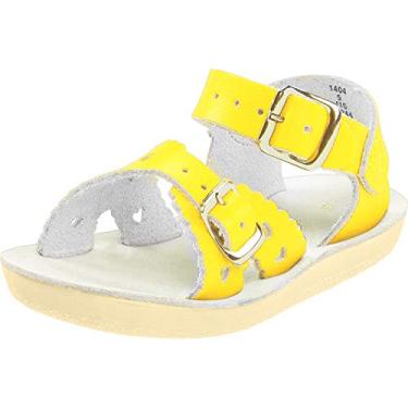 Imagem de Sandálias de água salgada da Hoy Shoe Sandália de coração (Bebê/Criança pequena/Criança grande/Feminino), Shiny Yellow, 3 M US Big Kid/ 5 M US Women's