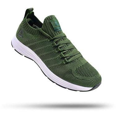 Imagem de PEAK Tênis feminino leve para caminhada – confortável sem cadarço para corrida, tênis, academia, treino casual, Verde floresta, 39