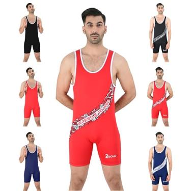 Imagem de 2BOLD Camiseta masculina de luta livre MMA, levantamento de peso, luta livre, atlética, roupa corporal para exercícios, camiseta masculina respirável, Vermelho-branco, G