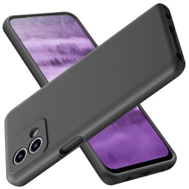 Imagem de Meifei Capa para Moto G Stylus 5G 2023 de 6,6 polegadas, Motorola G Stylus 2023 (não para 4G), capa de borracha macia de silicone líquido, preta