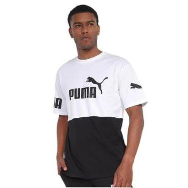 Imagem de Camiseta Puma Power Colorblock Masculina-Masculino