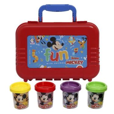 Imagem de Lancheira Mickey Disney Junior Kit Massinhas Maleta Escolar - Cotiplás