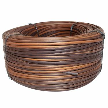 Imagem de Fibra Junco Sintético Meia Cana 6mm rolo de 600 metros com proteção UV (Bronze)