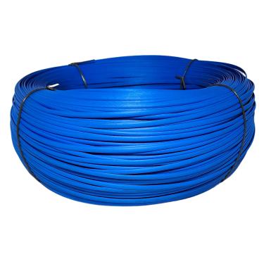 Imagem de Fibra Junco Sintético Meia Cana 6mm rolo de 600 metros com proteção UV (Azul)