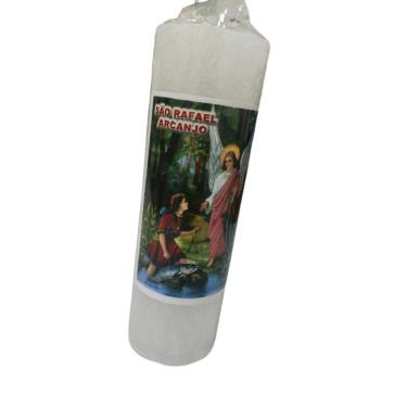 Imagem de Vela 7 dias 260g são rafael arcanjo kit com 5