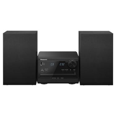 Imagem de Panasonic Sistema estéreo compacto com leitor de CD, Bluetooth, rádio FM e USB com controle de graves e agudos, sistema estéreo de 20 W para casa com controle remoto - SC-PM270PP-K (preto)