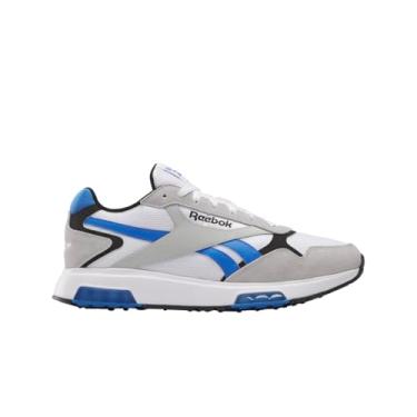 Imagem de Reebok Tênis unissex Glide DMX para adultos, Branco/azul cinético/cinza 1, 6.5 Women/5 Men