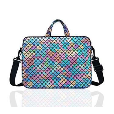 Imagem de Bolsa de transporte de ombro para laptop de 14 polegadas para Macbook/notebook/Ultrabook/Chromebook, 33.8 cm 35.6 cm (colorido)