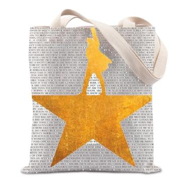 Imagem de TIIMG Broadway Musical Christmas Musial Theatre Gift Fans Musical Lover Gift Tote Bag, Broadway Hamilton, big