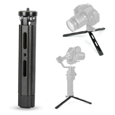 Imagem de Akeipho Mini tripé de alumínio ajustável, tripé de mesa para câmeras DSLR, Zhiyun Weebill/Smooth/Crane, DJI Ronin S/SC/RSC/RS, Osmo Mobile, tripé com alça estabilizadora (padrão)
