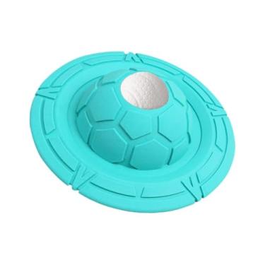 Imagem de IEUDNS Brinquedo de disco voador para cachorro Brinquedo voador para filhotes Brinquedo de busca para cães pequenos, médios e grandes Brinquedo interativo de, Verde