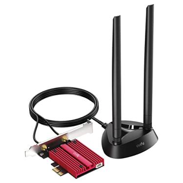 Imagem de Cudy Cartão WiFi 7 WE9300S PCIe WiFi para PC, adaptador sem fio de banda tripla de 6 GHz, chipset Intel BE200, Bluetooth 5.4, antena de alto ganho, fácil instalação