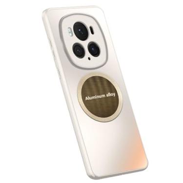 Imagem de HAO RIYLN Capa para Honor Magic 6 Pro/6, capa protetora com orifício completo para câmera integrada, fina, fosca, à prova de choque, suporta sucção magnética de veículos, branca, 6Pro