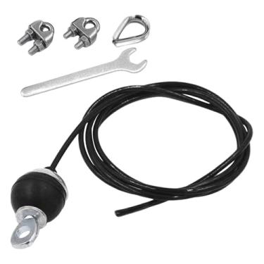 Imagem de oshhni Fitness Diy Polia Cabo Puxar para Baixo Cabo Ajustável Acessórios Lat Pulldown Cabo Cordas de Fio de aço para Casa Ginásio Treino Esporte, 180cm