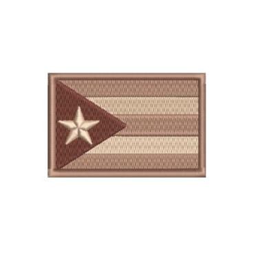 Imagem de BP0010-004 Bandeira Cuba Patch Bordado 7,5×6,3cm (D- Arquivo Matriz para bordar.)