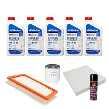 Imagem de Kit Troca De Óleo Chevrolet Equinox 2.0 Turbo - Acdelco + Higienizador
