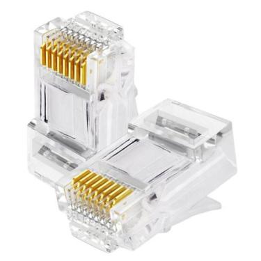 Imagem de Kit Com 50 Conectores Rj-45 Cat-6 - Não Se Aplica