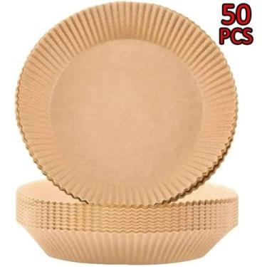 Imagem de Forro De Papel Para Fritadeira Airfryer Forno 50 Peças Cesto - Shopp O