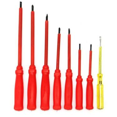 Imagem de Kit Chaves Fenda Phillips Isolada Eletricista Reparos Pro - Tesla Stor