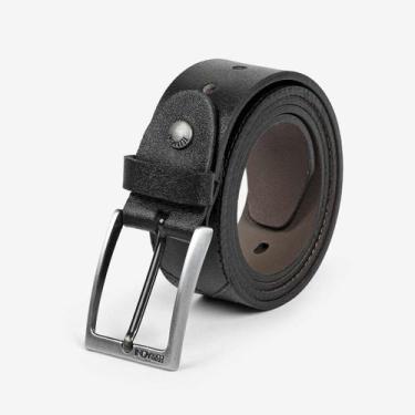 Imagem de Cinto Ferracini de Couro - Masculino, Preto, 110